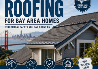 Bay Area home with earthquake-ready roofing for structural safety and seismic protection