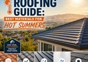 Roofing material options for hot Fremont and Milpitas summers, including tile, metal, cool roof, and shingles.