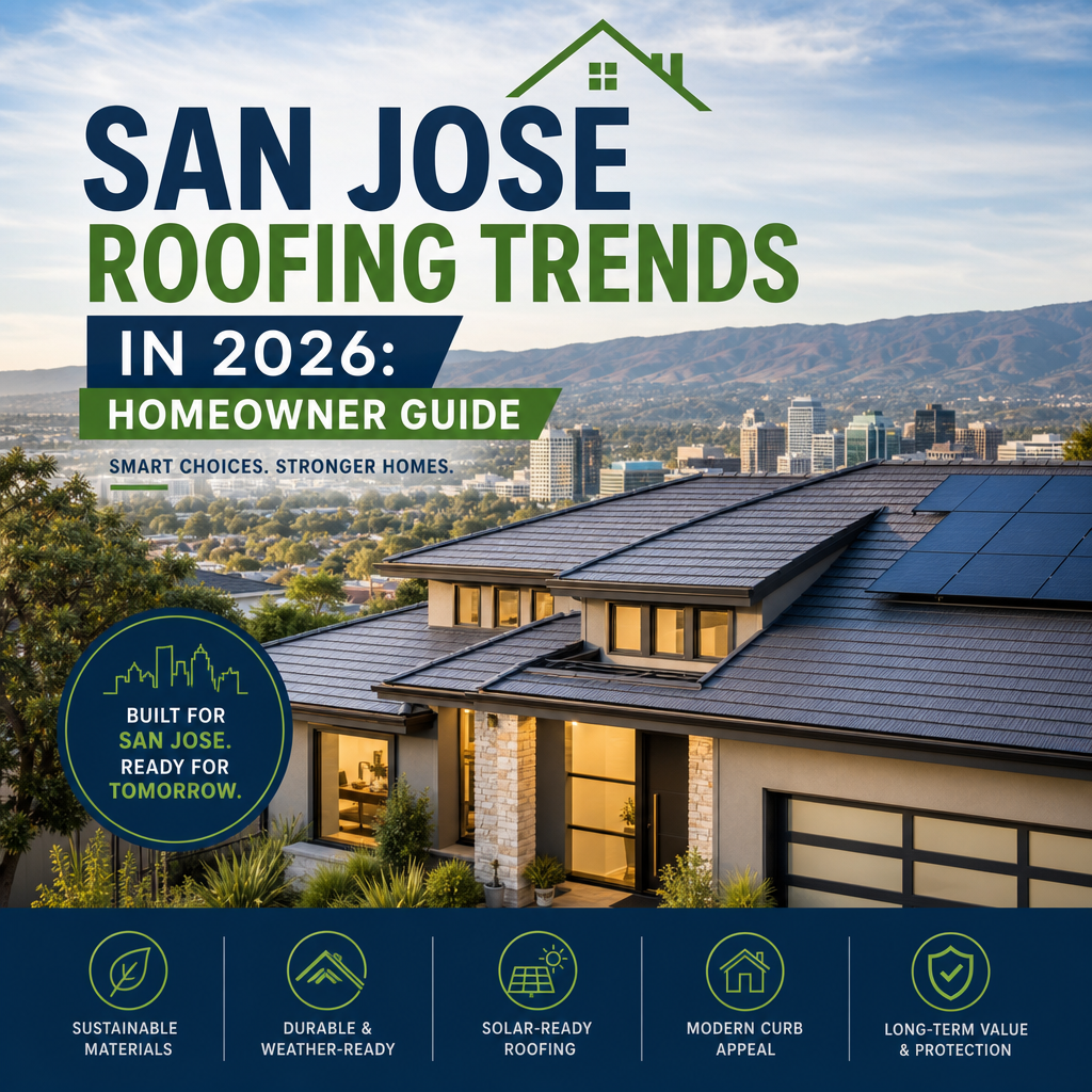 Modern solar-ready roof on a San Jose home, highlighting energy-efficient roofing trends for 2026